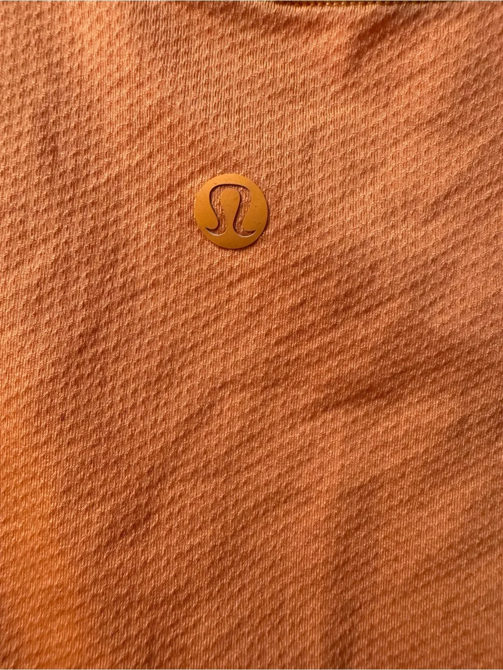 lululemon athletica Bright Orange Cropped Tank